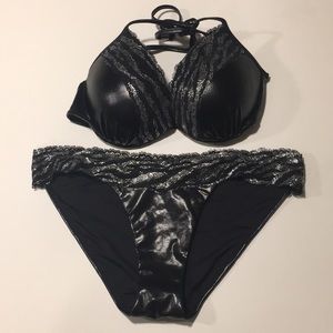 Pink / Victoria’s Secret collection swimsuit.